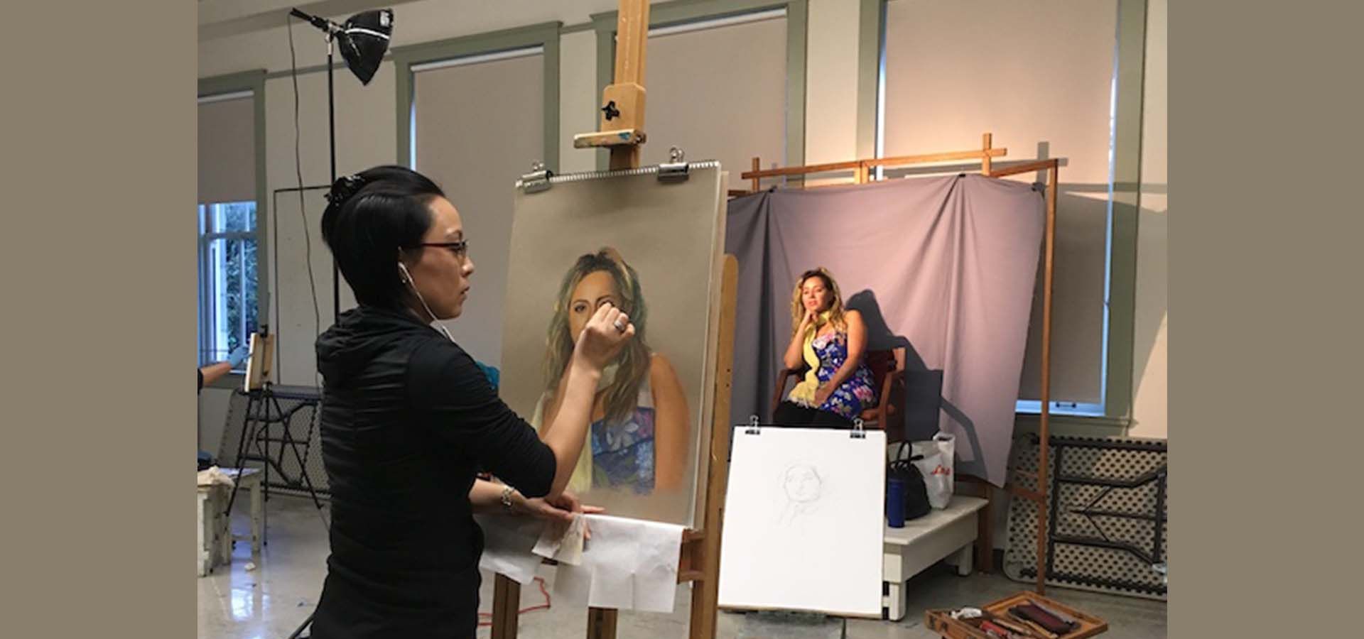 Drawing and Painting Portraits at Honolulu Museum of Art School