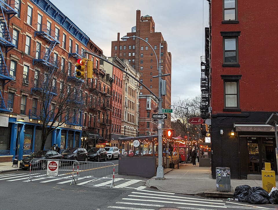 Avenue B, outside the bar (7B (Horseshoe Bar))