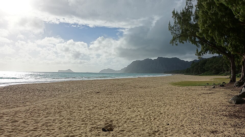 Beaches up the windward coast