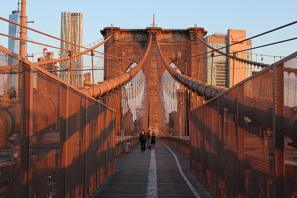 Brooklyn Bridge walkway (Brooklyn Bridge and Heights Walking Tour)