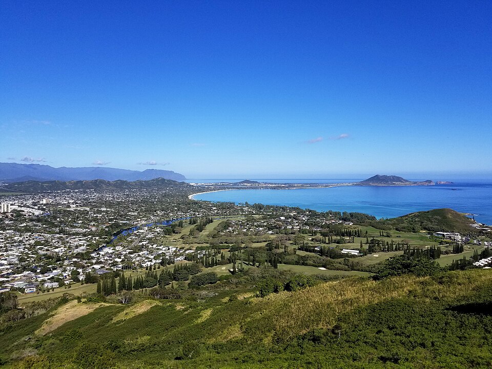 Kailua from above (Lanikai Brewing Company)