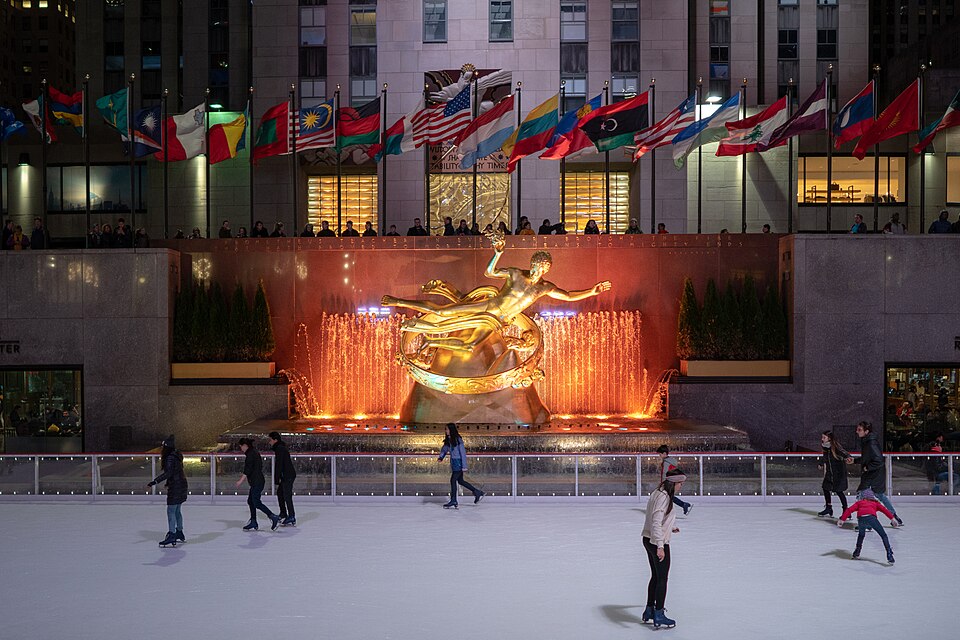Rockefeller Center rink and plaza
