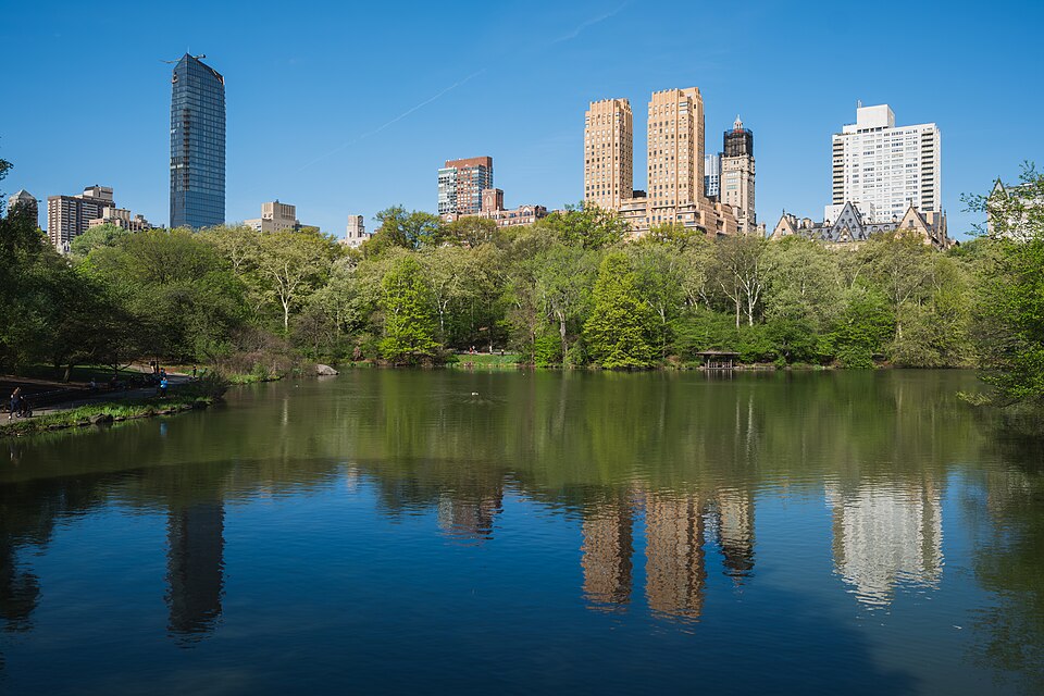 Central Park West from the Lake (Brooklyn and Uptown on film)